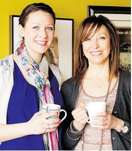 Laurel Dupuis (Right) & Amy Hutchison (Left) at the French Press 